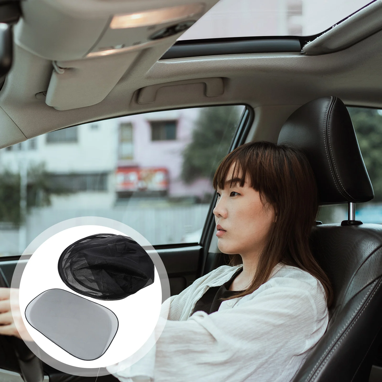 

Car Sun Window Shade Sunroof Sunshade Cover Curtain Mesh Roof Windshield Sunshades Privacy Block Windows Cling Screen Drape