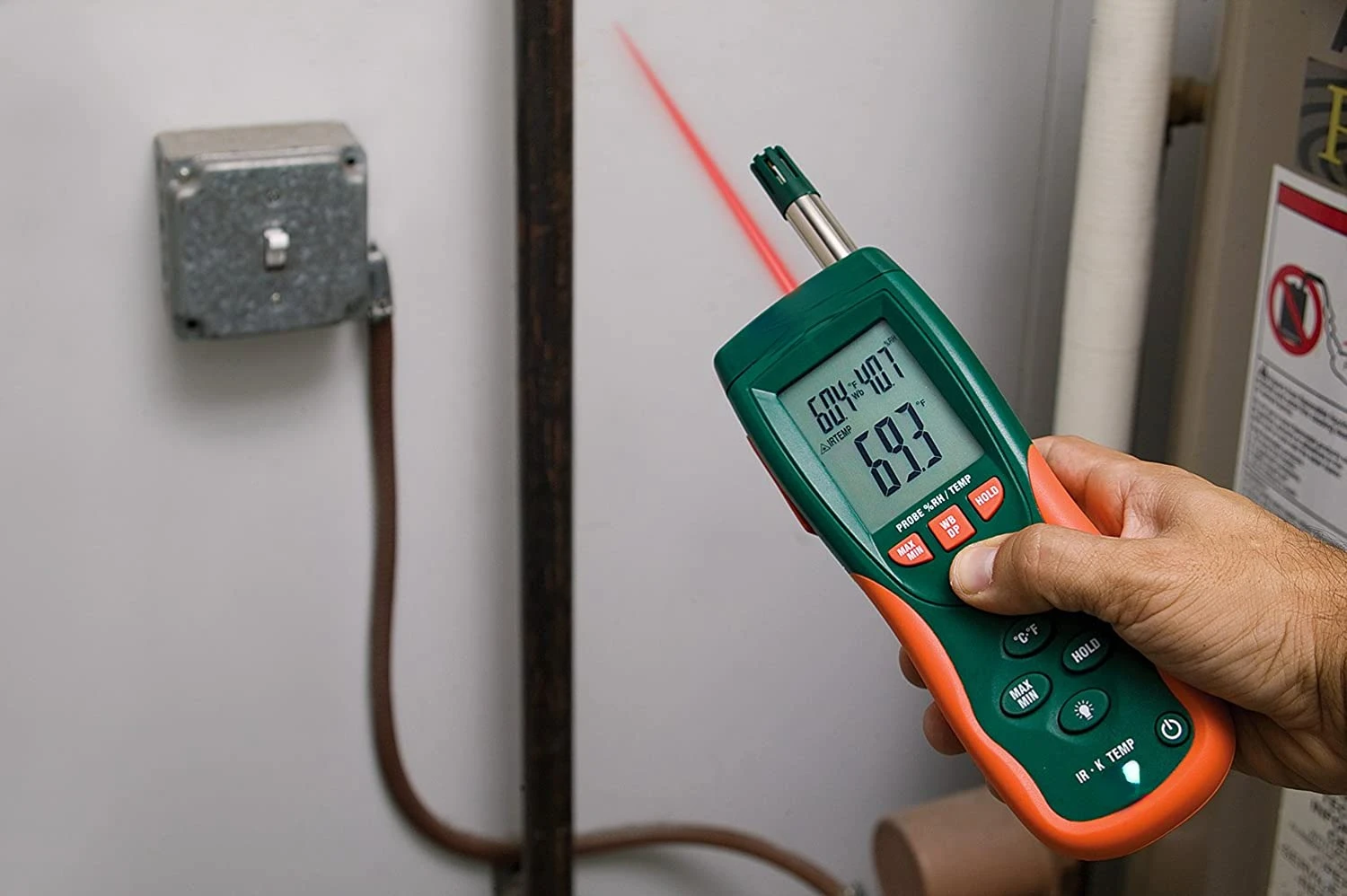 -PSYCHROMETER с 30:1 инфракрасным термометром