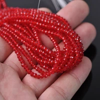 rondelle faceted czech crystal glass deep red color 3mm 4mm 6mm 8mm 10mm 12mm 14mm loose spacer beads for jewelry making diy