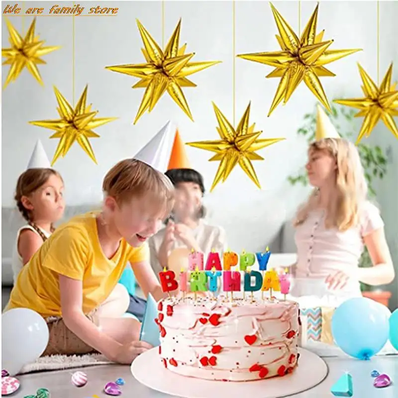 

Conjoined Explosive Star Aluminum Film Water Drop Balloon Party Wedding Decoration Embellished With Aluminum Foil Balloons