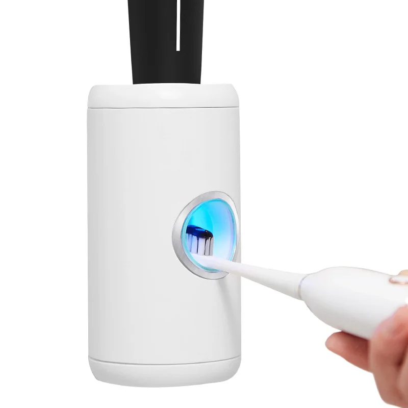 

Automatic Toothpaste Squeezer Wall-Mounted Toothbrush Sterilizer UV Disinfection Home Bathroom Accessories Toothpaste Dispenser