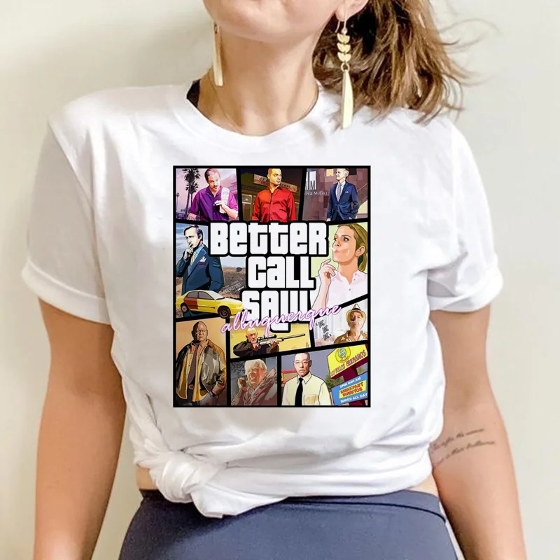 

Одежда better call saul, футболка, мужская белая футболка, смешная эстетичная футболка Манга, Одежда Манга
