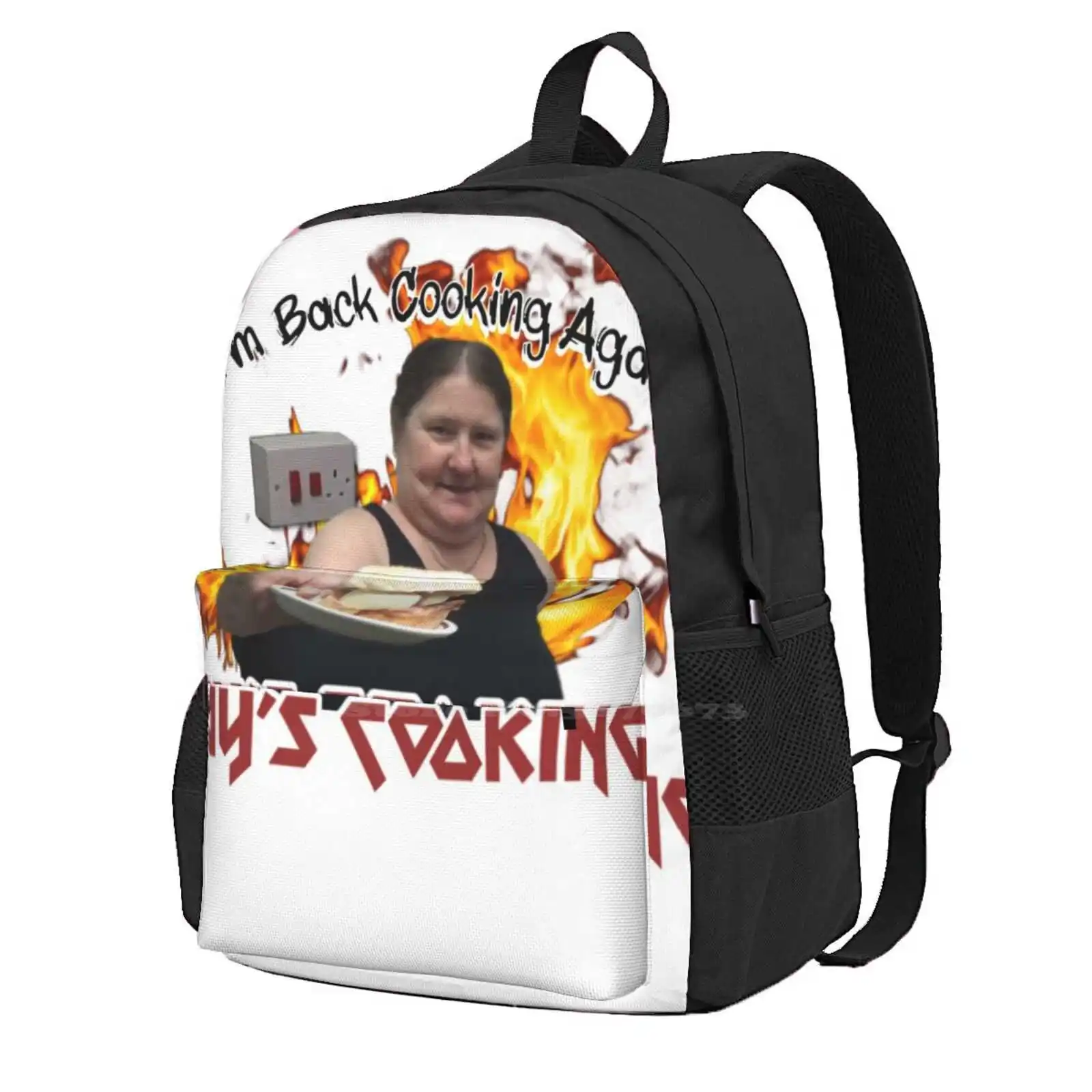 

Kay’S Cooking-I’M Back Cooking Again Travel Laptop Bagpack School Bags Kays Cooking Meme Youtuber Sheffield It S Big Lee