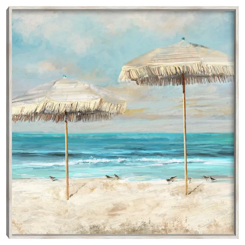

Beach Duet by Studio Arts Framed Canvas Art