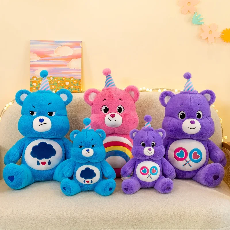 35 см MINISO Care Bears плюшевый кавайный Радужный медведь плюшевые игрушки милый аниме