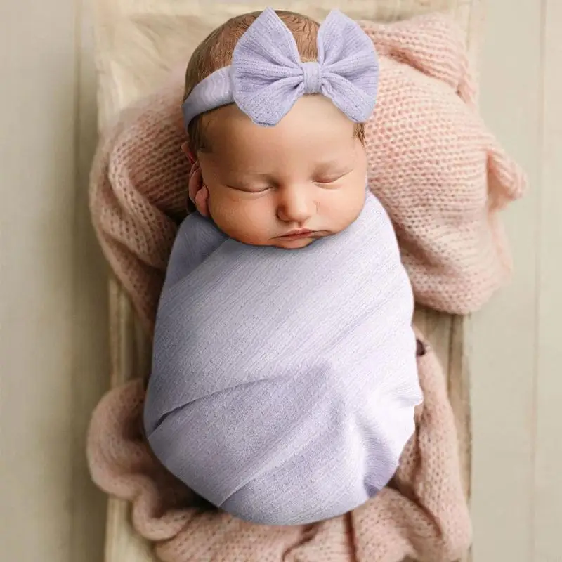 Y1qf Baby Photo Hairband и оберточная одеяло новорожденный фото-стрельбу с изображением