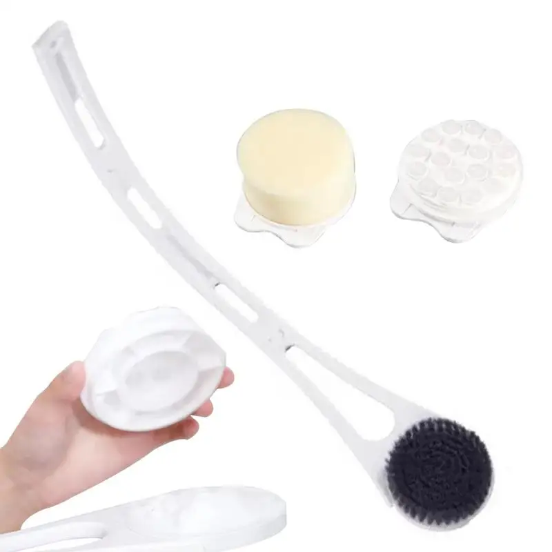 

Long Handle Shower Brush Dry Exfoliation Brush Or Wet Shower Brush With Moderate Bristles Exfoliation And Improved Skin Health