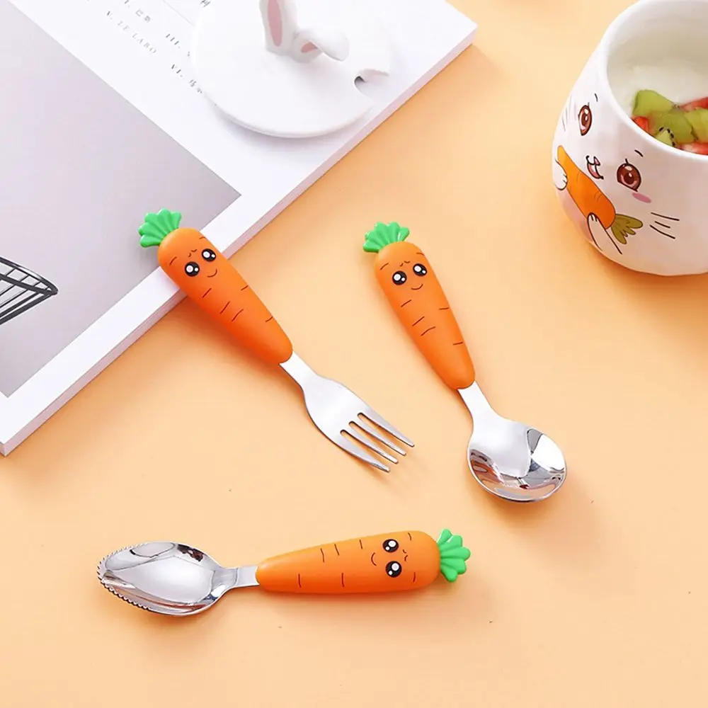 

Children Cartoon Infant Food Feeding Baby Utensil Feed Kids Cutlery Baby Gadgets Toddler Dinnerware Tableware Spoon