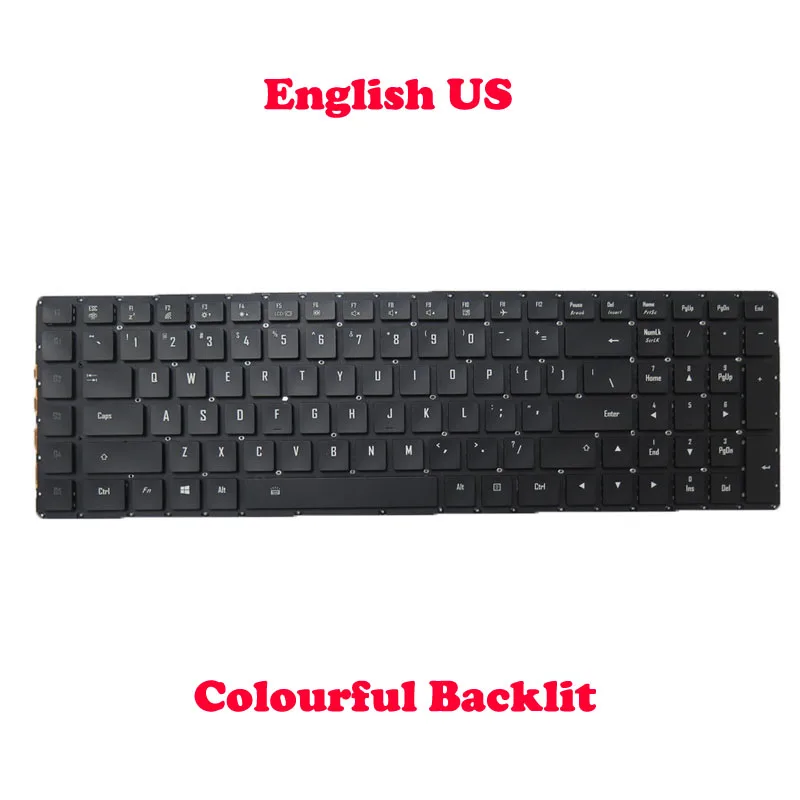 Клавиатура с подсветкой для Gigabyte X5 MD светодиодный 27703-USX56-G30S VER:D00 2Z703-USX56-G30S