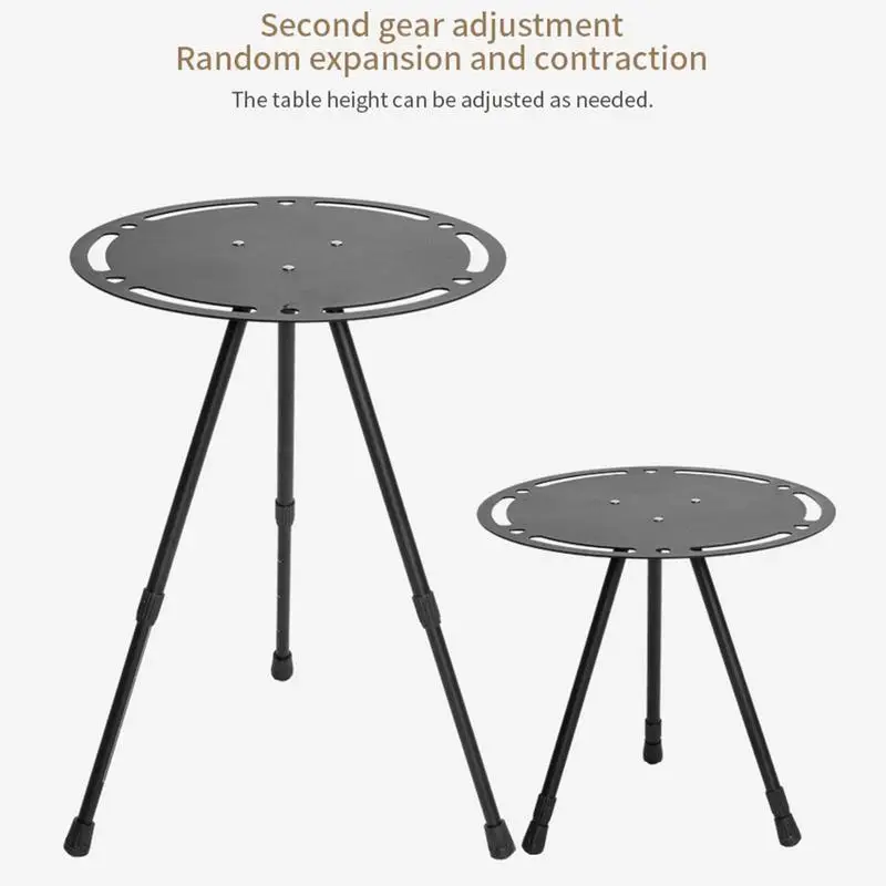 

Portable Camping Round Table Outdoor Telescopic Folding Triangular Table Aluminum Picnic Lifting Table Camping Equipment