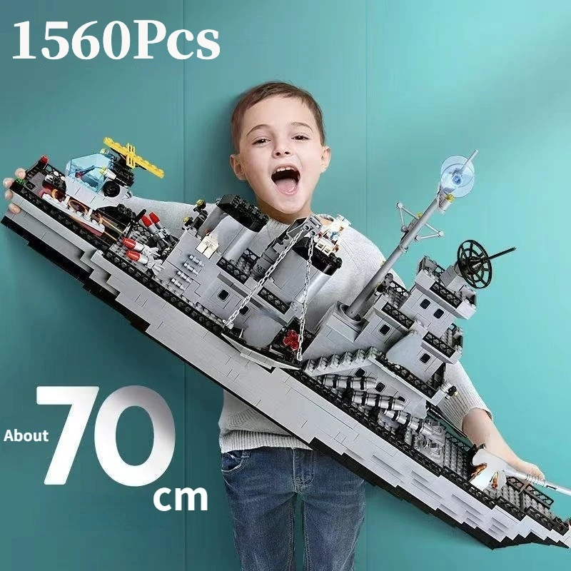 

Compatible with Lego WW2 Military Warship Building Blocks Army Soldiers Weapon Boat Airplane Car Set Toys for Children