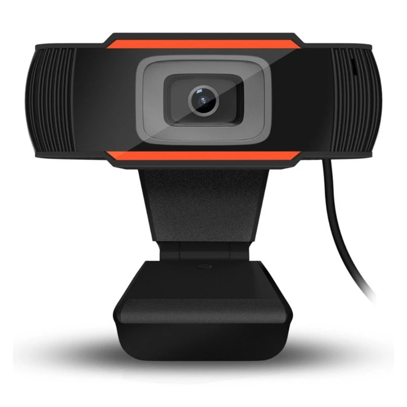 

720P Webcam Built-in Mic 180°RotatableComputer Web Camera USB Plug and for Play for Live Streaming Recording Gaming