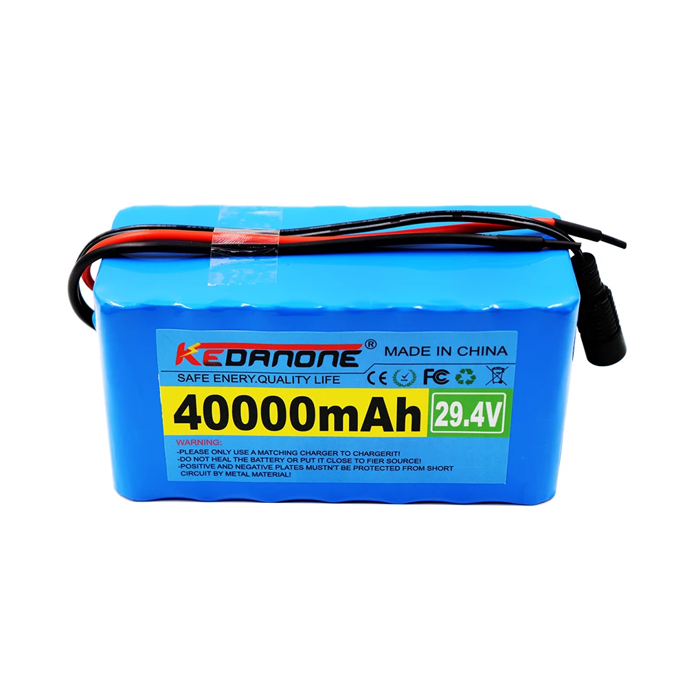 

24V 40Ah 7S3P 18650 29.4V 40000mAh Li-ion Battery Pack for Electric Bicycle Moped Electric Li-ion Battery + 2A Charger