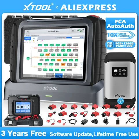 XTOOL InPlus IP919PRO Автомобильные диагностические инструменты Все системы Программирование кодирования ЭБУ Двунаправленная топологическая карта Автомобильный инструмент 42 Сброс