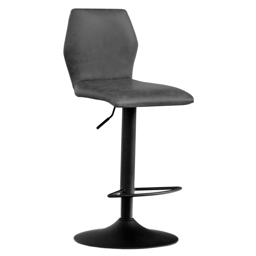 

Waverly Bar Stool with Adjustable Height, Distressed Gray
