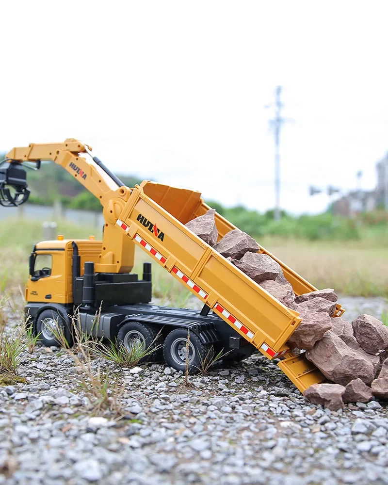 Модель профессионального самосвала Три в одном кран вращающийся рычаг и
