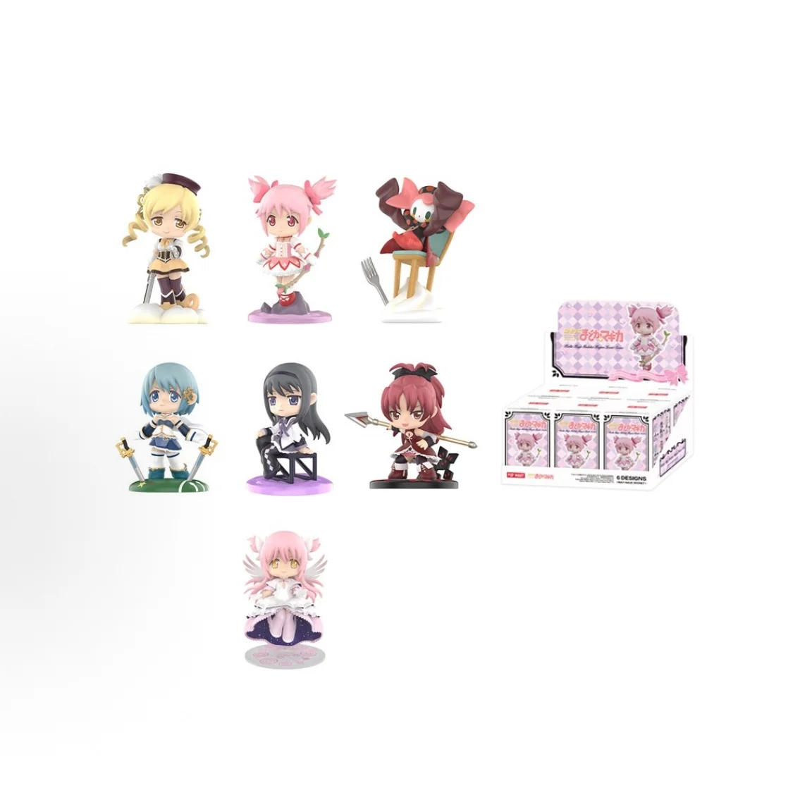 Фото POP MART PUELLA MAGI MADOKA MAGICA Серия: Модные игрушки-сюрпризы в закрытых коробках, коллекционные фигурки, подарок-сюрприз №1
