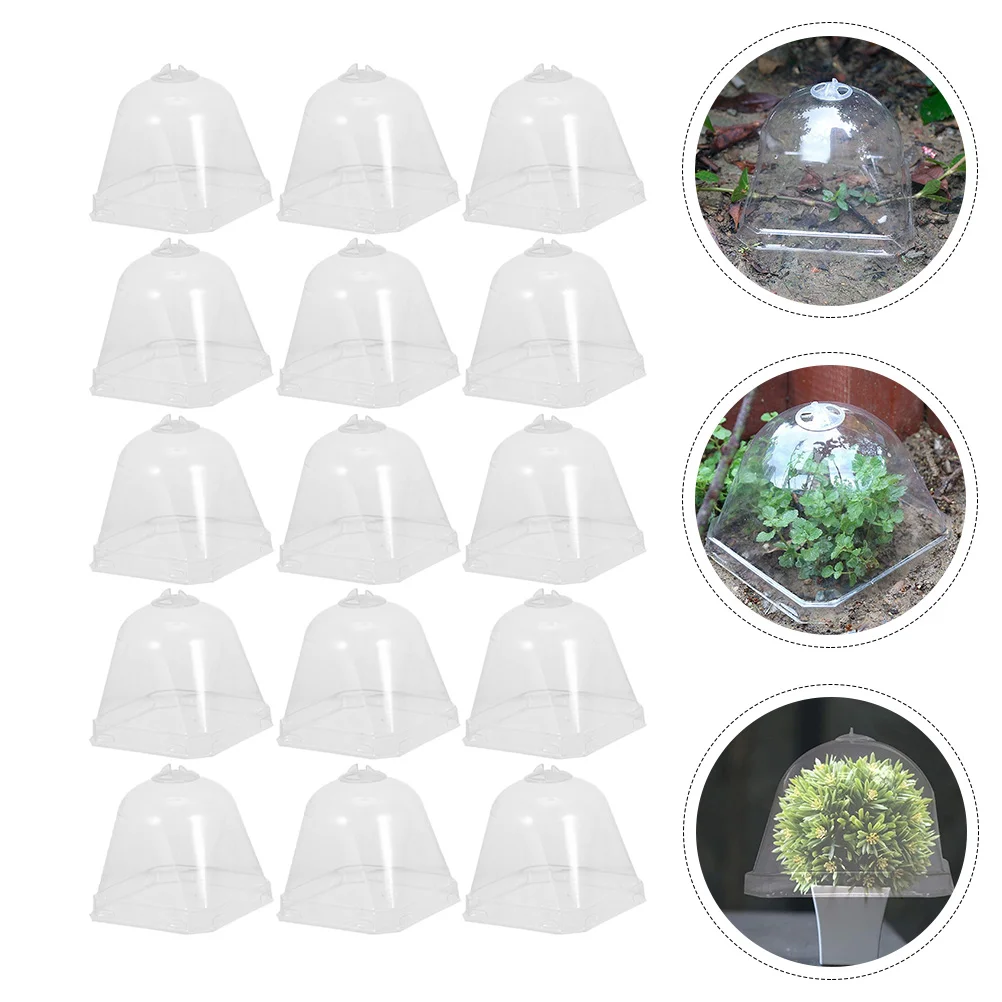 

15 Pcs Insulation Terrarium Container Nursery Hood Gardening Tool Protection Dome Humidity