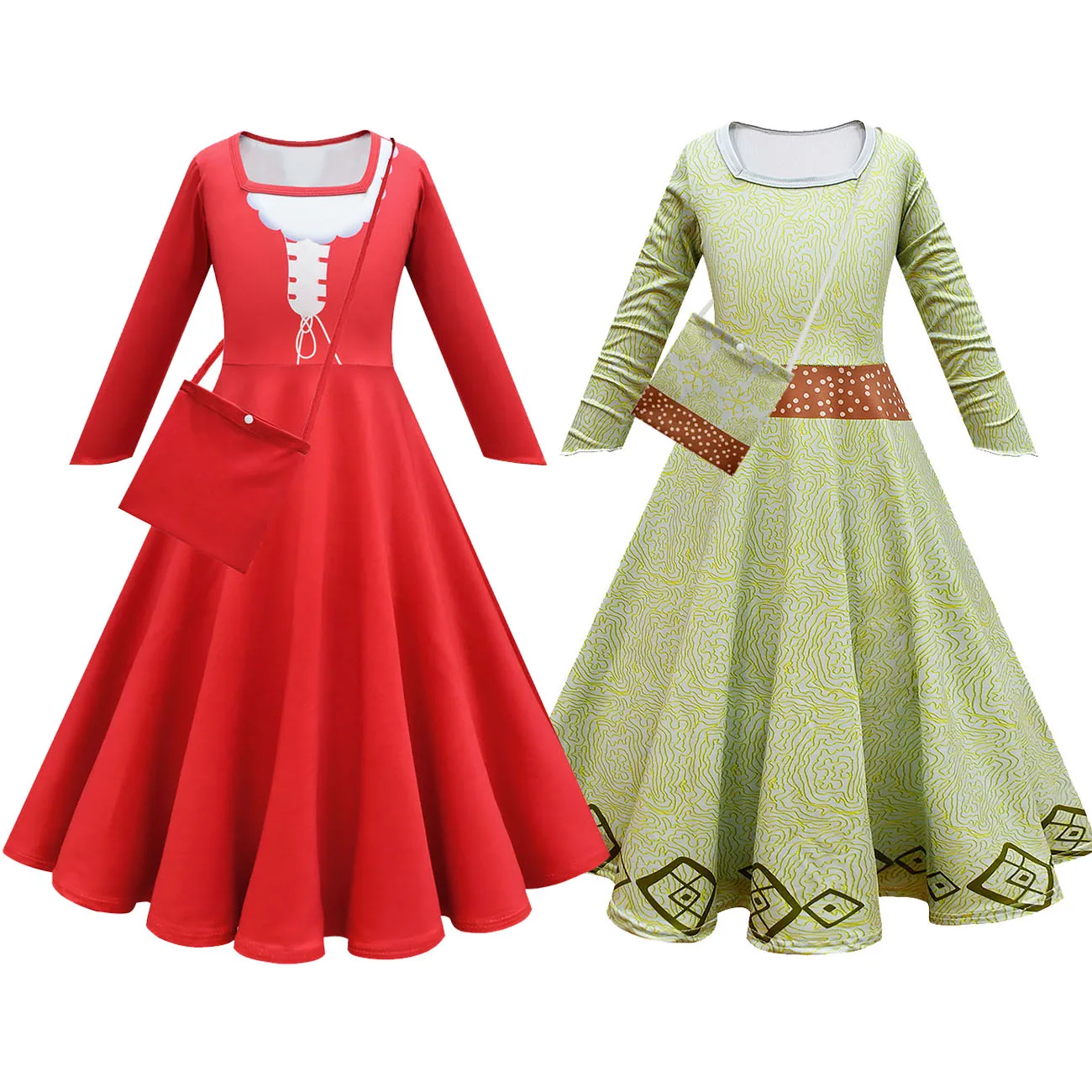 

New Magic Hair Luck 2 Kids Dresses For Girls Dress Cosplay Princess Costumes Kids Party Christmas Gift Fantasia Girls Clothing
