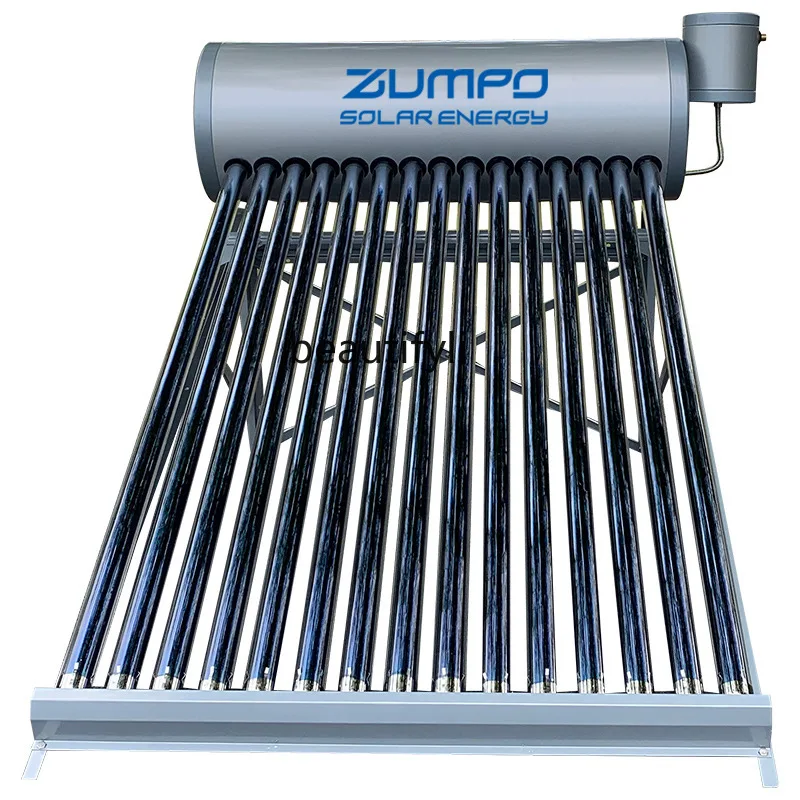 

zq Vacuum Tube Solar Water Heater Pressure Inlet Purple Gold Tube Integrated System