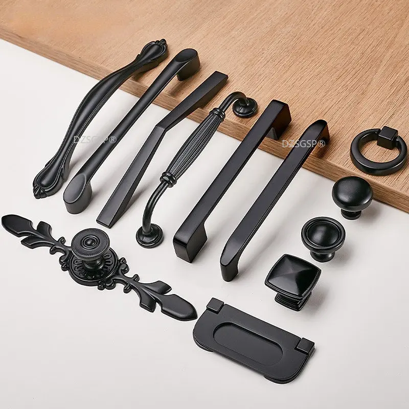 

Black Handles Furniture Cabinet Knobs Muebles Handles Kitchen Handles Drawer Knobs Cabinet Pulls Cupboard Handles Knobs