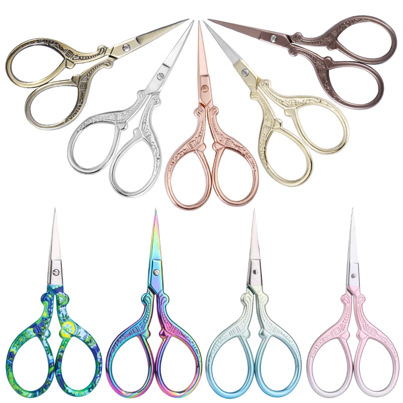 

Multicolor Stainless Steel Embroidery Scissors Vintage Cross Stitch Tailor Scissor For Sewing Needlework Sewing Scissors Tool