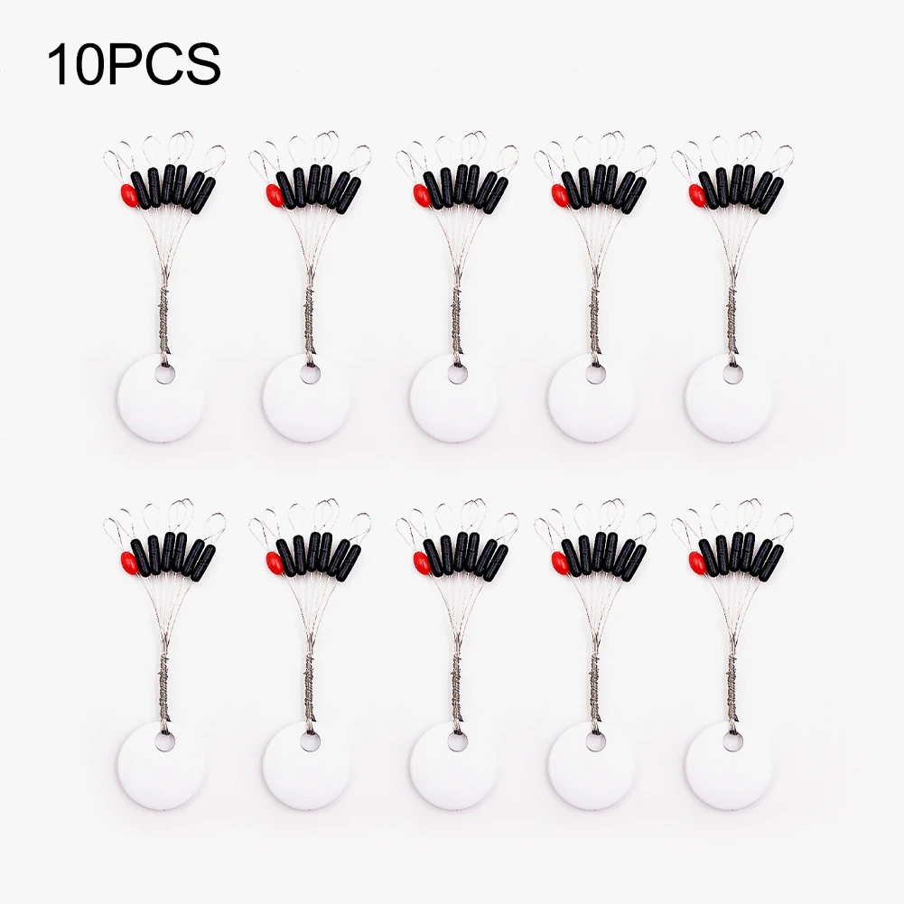 

10Pc Silicon Space Bean Profession Fishing Sport Float Fish Line Fishing Gear Connector Stopper Lightweight Compact Easy Carry