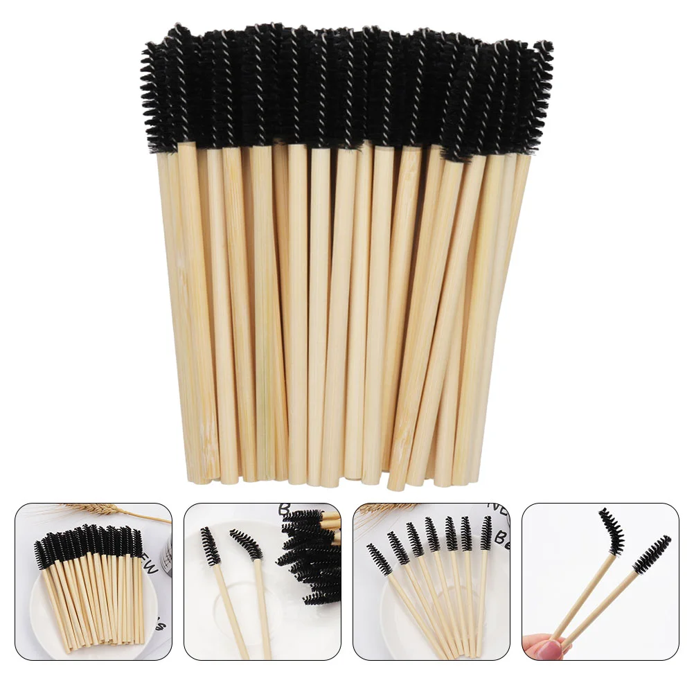 

100 шт., одноразовые аппликаторы для туши для ресниц и бровей