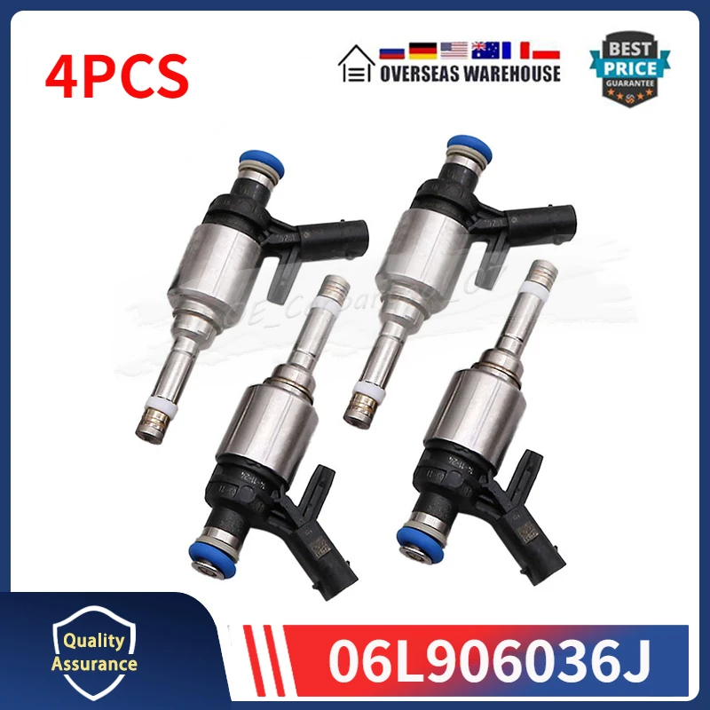 

Топливные форсунки 06L906036J 0261500242 4 шт. для Audi A3 A4 A5 A6 TT Volkswagen Golf Passat 06L906036C 06L 906 036J