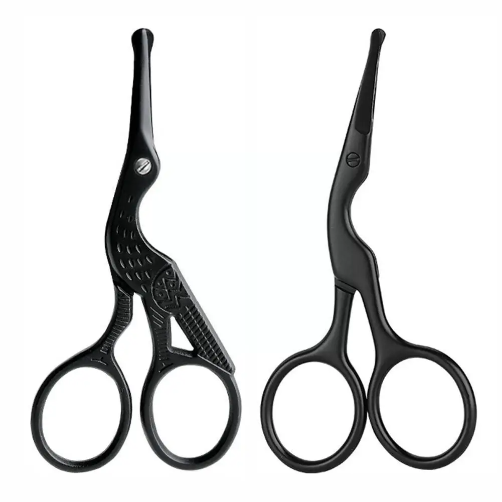 

Safe Nose Hair Remover Scissor Trimmer Steel Mini Portable Scissors Curved Rounded Safety Eyebrow Scissors Beard R6F8