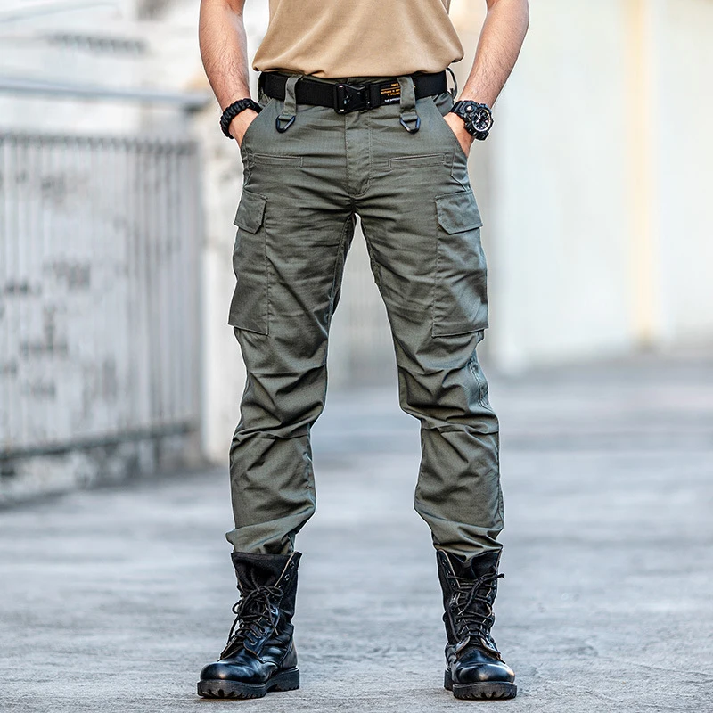

New Multi-pocket Tactical Pants Waterproof Cargo Pants Men SWAT Combat Army Trousers Mens Wear-resistant Work Joggers