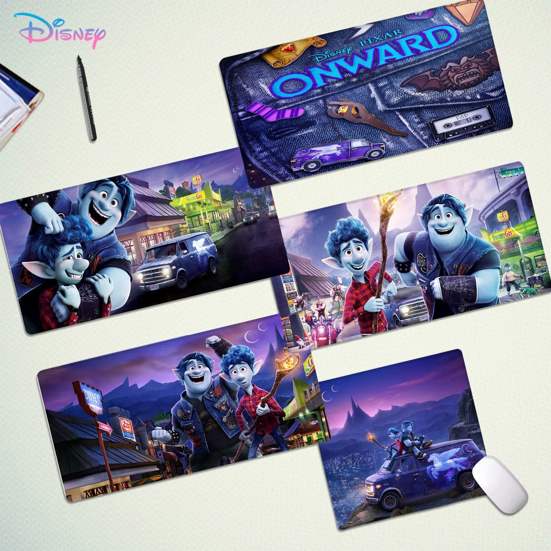 

Disney Onward New Arrivals Mousepad Beautiful large gaming mousepad L XL XXL gamer mouse pad Size for Game Keyboard Pad
