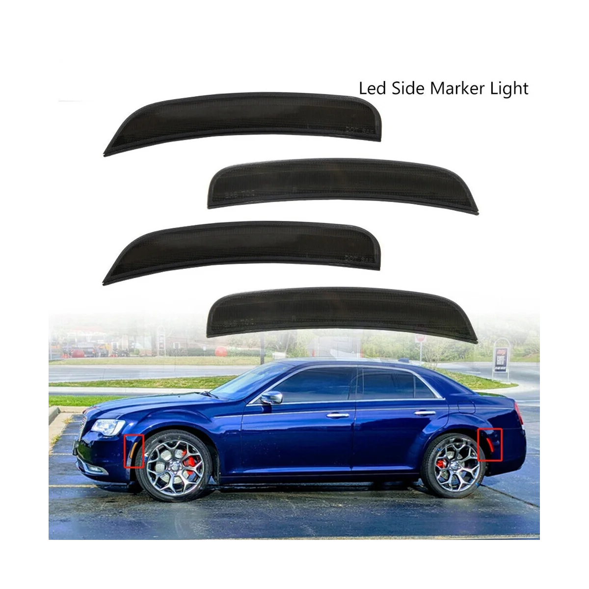 Фонари Передние и задние боковые для Chrysler 300 300C 300S