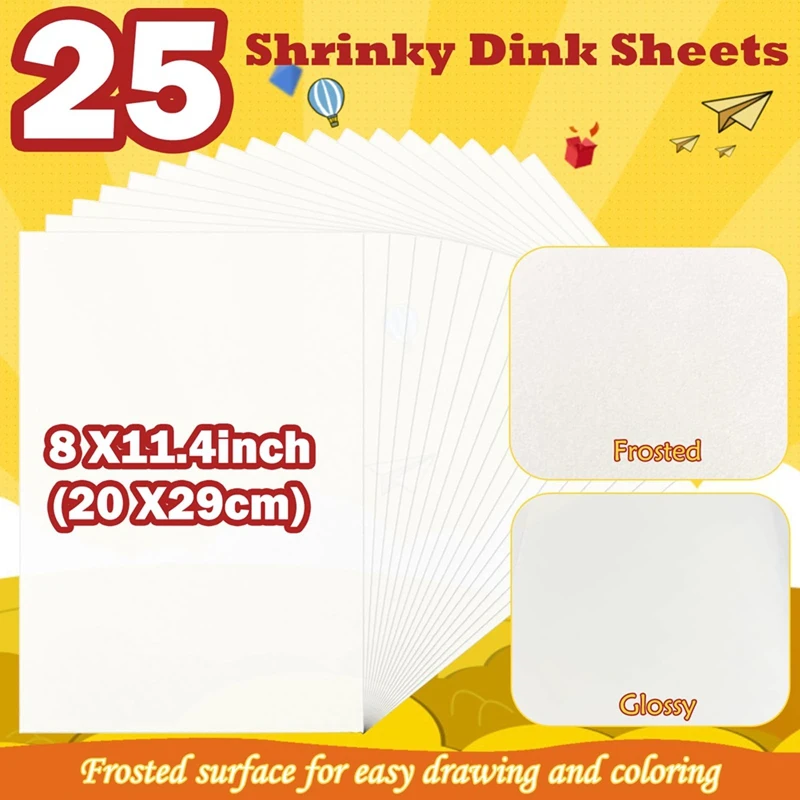 Набор термоусадочных пластиковых листов для печати набор розовых девочек и