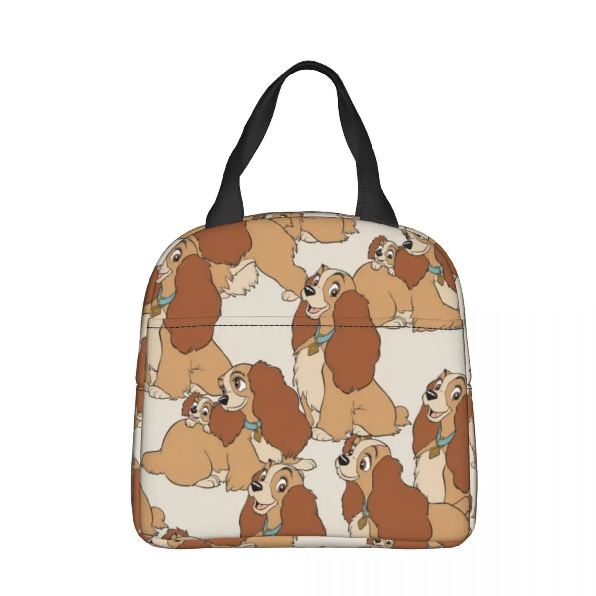 

Disney Lady And The Tramp Insulated Lunch Bag Portable Lunch Container Thermal Bag Tote Lunch Box School Outdoor Food Handbags