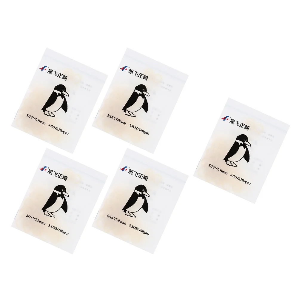 5 упаковок резиновых повязок для вытягивания зубов с ортодонтическими зазорами