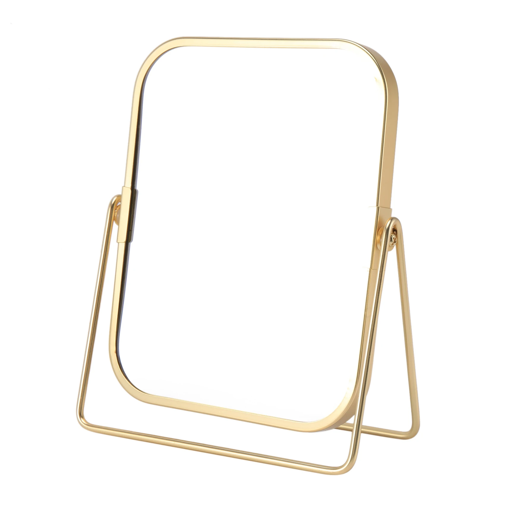 

Vanity with Metal Stand Swivel Desktop Tabletop Mirror