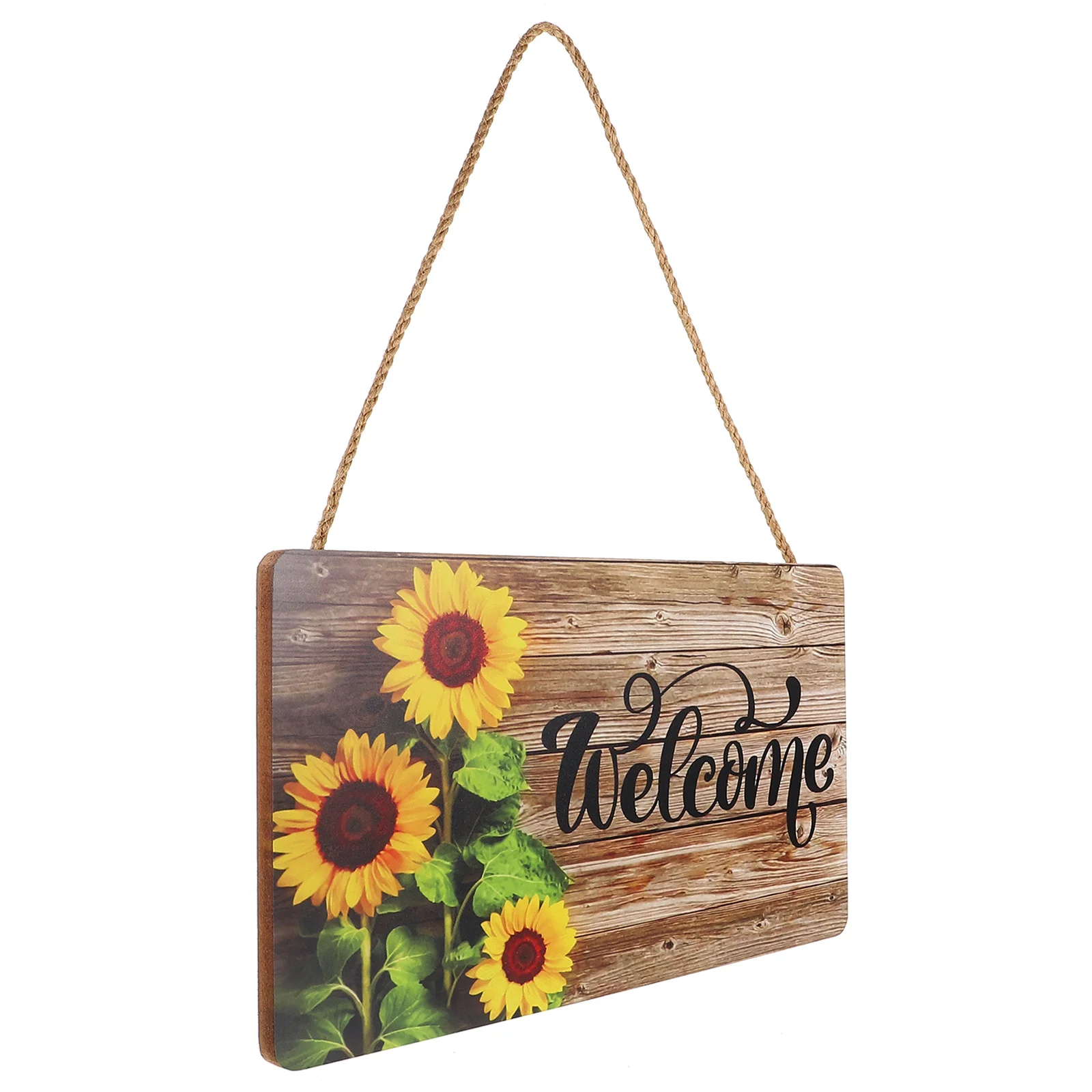 

Wood Welcome Sign Rustic Sunflower Pattern Welcome Sign Pendant Wall Welcome Sign Front Door Welcome Sign Coffee