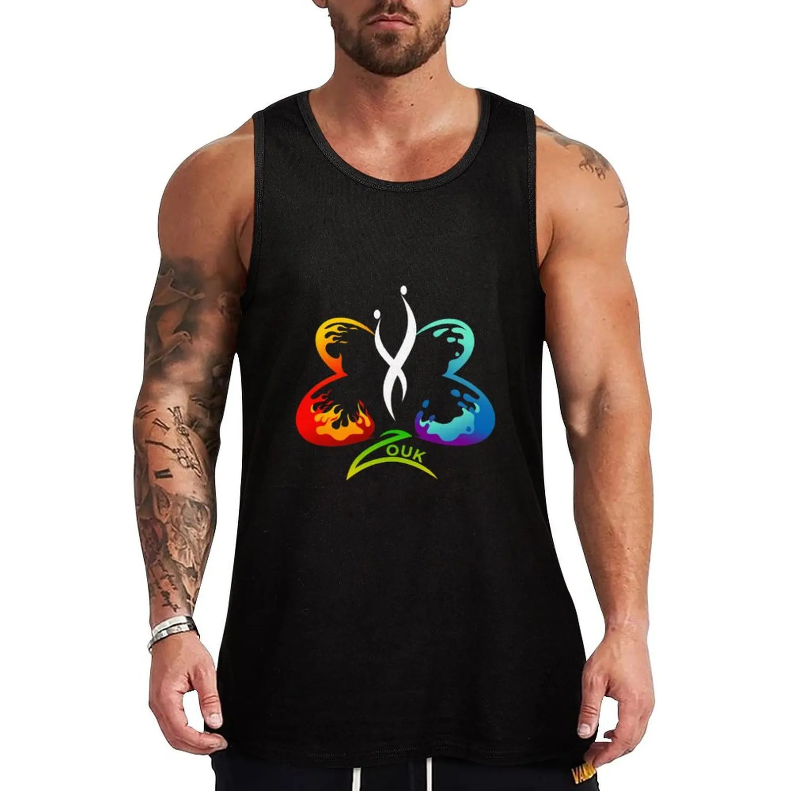 Water Fire Zouk Tank Top мужская футболка из хлопка