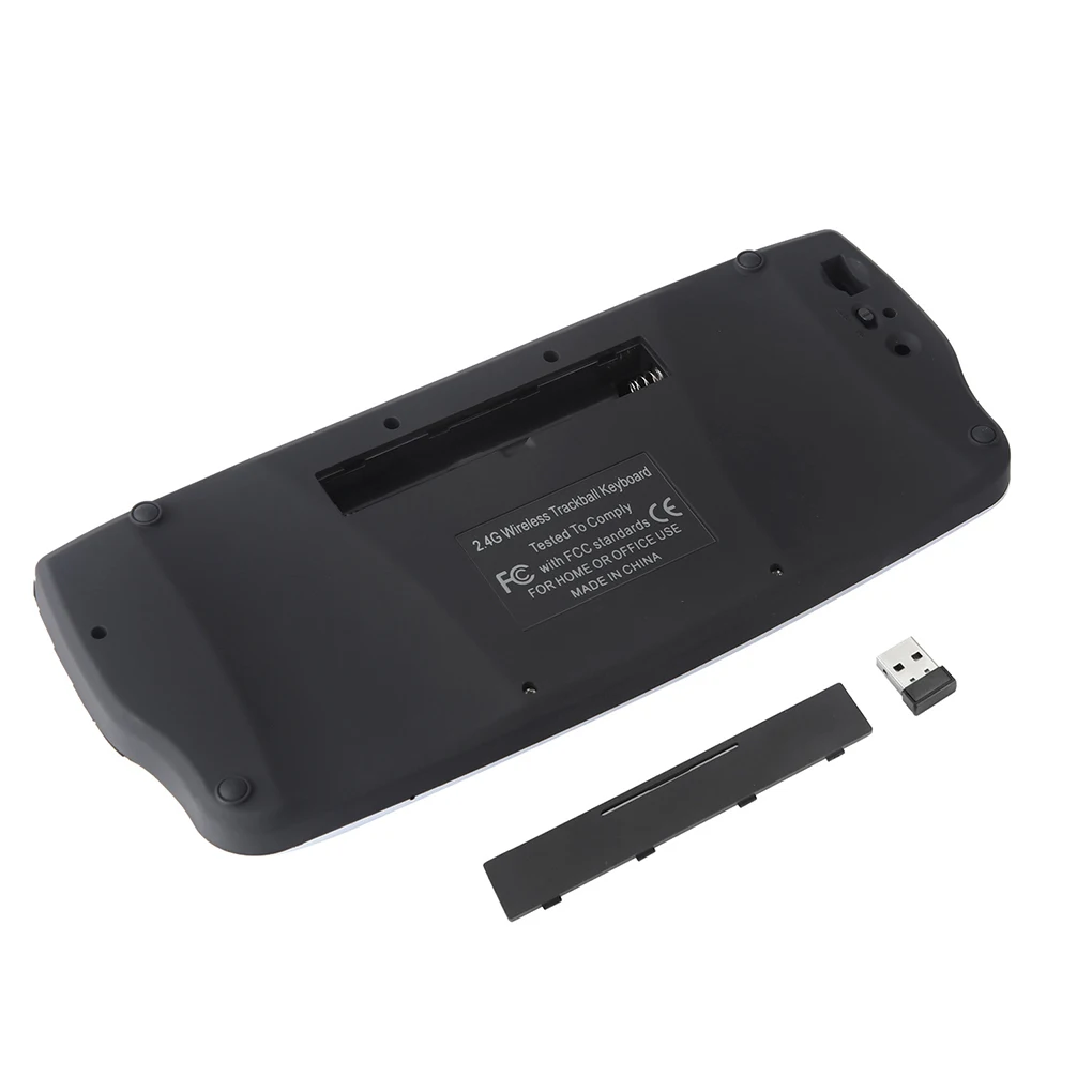 

2-in-1 Trackball Keyboard 2 4G Mini Wireless Keyboard Multi-Media Functional Air Mouse Keypad