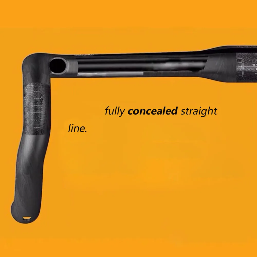 FASTERWAY Hot Aero Carbon Road Handlebar Bicycle Bent Drop Bar Bike Handlebar 31.8MM 360/380/400/420/440 Matte Black