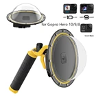 TELESIN 6 ''водонепроницаемые аксессуары для дайвинга Фотосессия + ручное фотоустройство с плавающим креплением для фотоаппарата покрывающий колпак 8 Hero10 7 6