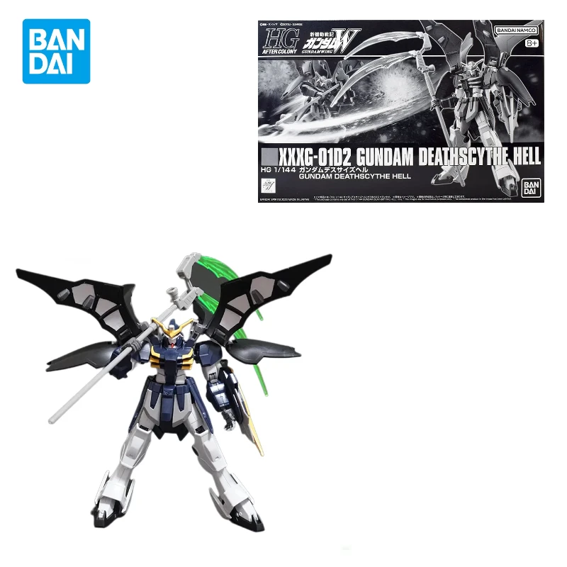 Оригинальная Bandai HGAC 1/144 в наличии Gundam Death Scythe HELL Assembly экшн-фигурка модели игрушки