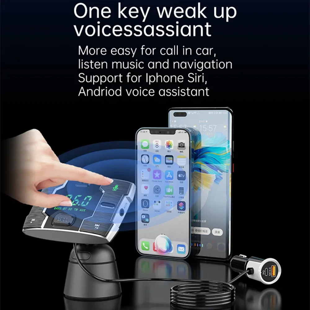 Автомобильный Bluetooth-вызов MP3 беспроводной аудио TF-карта плеер сабвуфер не