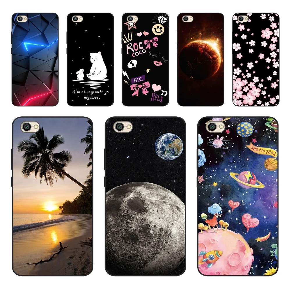 Чехол для Xiaomi Redmi Note 5A чехол телефона Note5A силиконовый 5 A 16 ГБ без отверстия бампер -