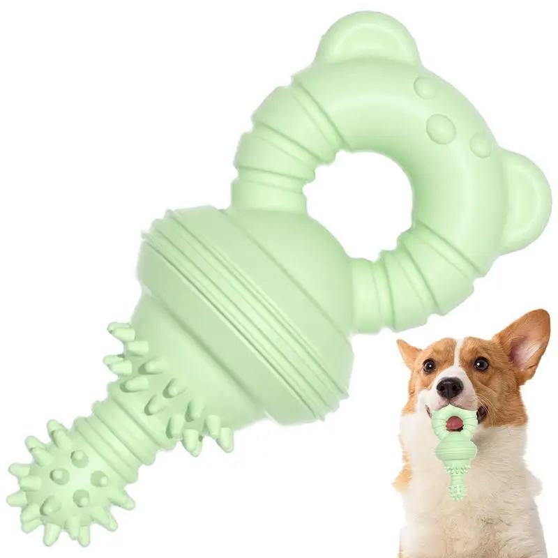 

Dog Chew Toy Pacifier Puppies Teething Chew Toys For Boredom Bell Chewing Playing Training Toys Dog Toys For Aggressive Chewers