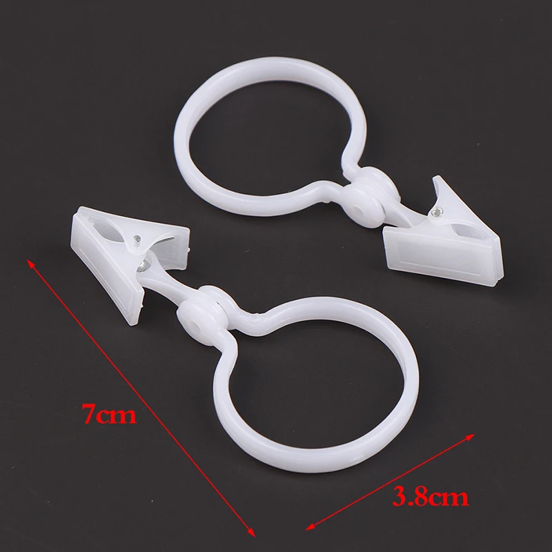 

10pcs Plastic Curtain Buckle Clip White Curtain Tie Buckles Diy Curtain Accessories Home Supplies