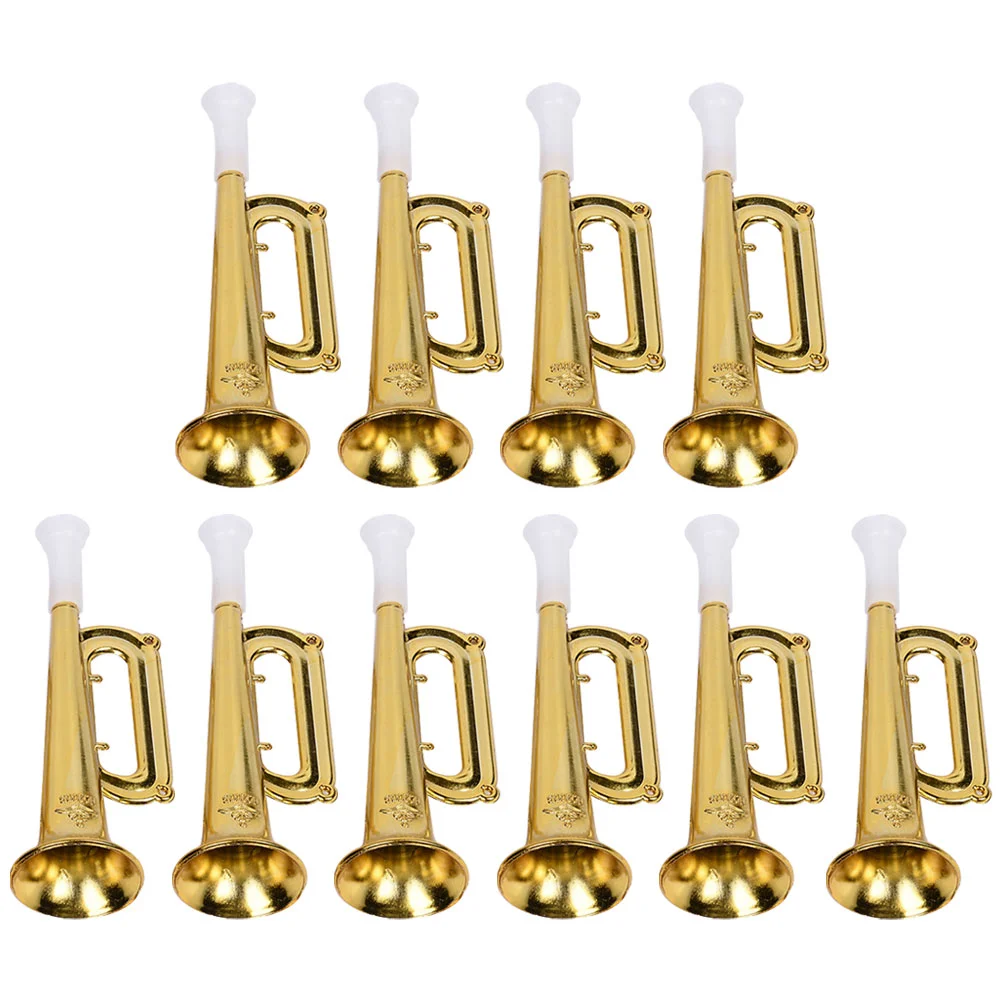 

10 Pcs Blower Cheering Horn Child Childrens Toys Kids Trumpet Saxophone Abs Interesting Prop