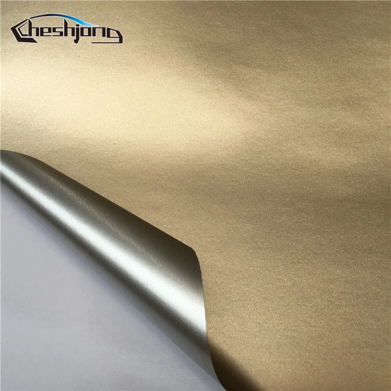 Шампанское золотистое покрытие для всего кузова автомобиля матовый хром