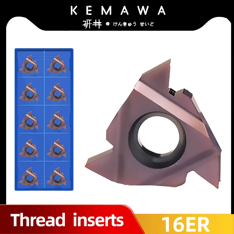 KEMAWA MMT16ER AG55 AG60 ISO100 ISO125 150 175 200 250 300 11 Вт 14 Вт VP15TF Резьбовая фреза с ЧПУ, карбидный инструмент, резьбовой инструмент